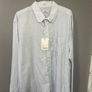 NWT NH Connecticut American Sportswear The Hugger CottonButton Down Shirt XXL